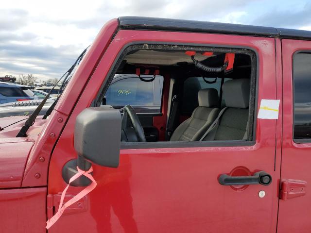 1J4GA39167L122017 - 2007 JEEP WRANGLER X RED photo 9