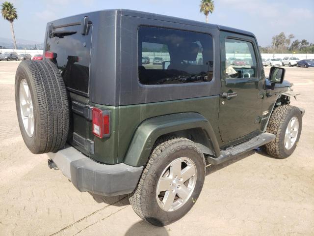 1J8FA54158L552555 - 2008 JEEP WRANGLER S 绿色 照片 4