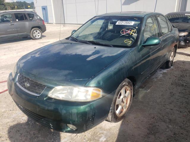 3N1BB51D8YL100611 - 2000 NISSAN SENTRA SE GREEN photo 2