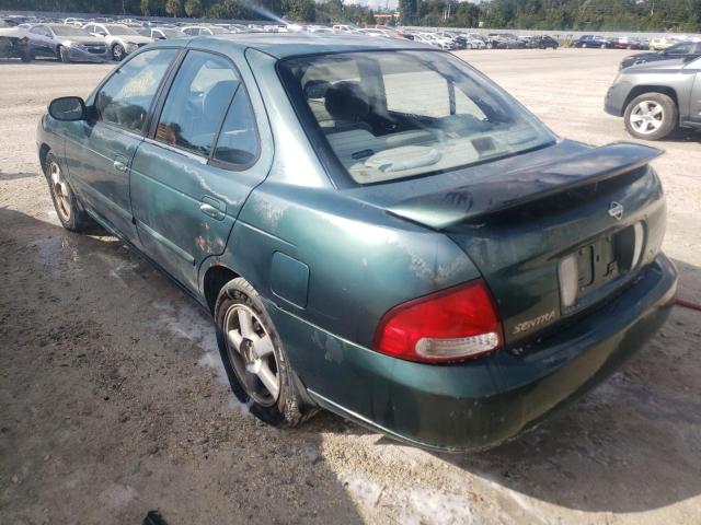 3N1BB51D8YL100611 - 2000 NISSAN SENTRA SE GREEN photo 3