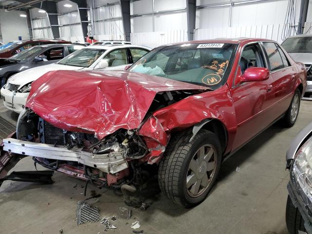 1G6KD57Y85U197475 - 2005 CADILLAC DEVILLE RED photo 2