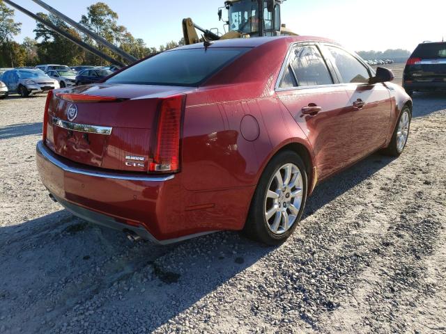 1G6DV57V180165166 - 2008 CADILLAC CTS HI FEA RED photo 4