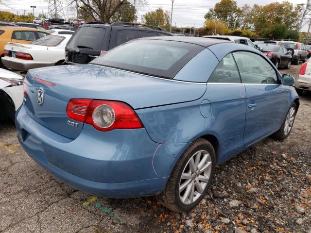 WVWBA71F08V036786 - 2008 VOLKSWAGEN EOS TURBO BLUE photo 4