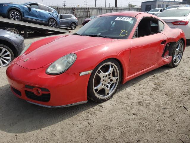 WP0AB29896U781461 - 2006 PORSCHE CAYMAN S RED photo 2