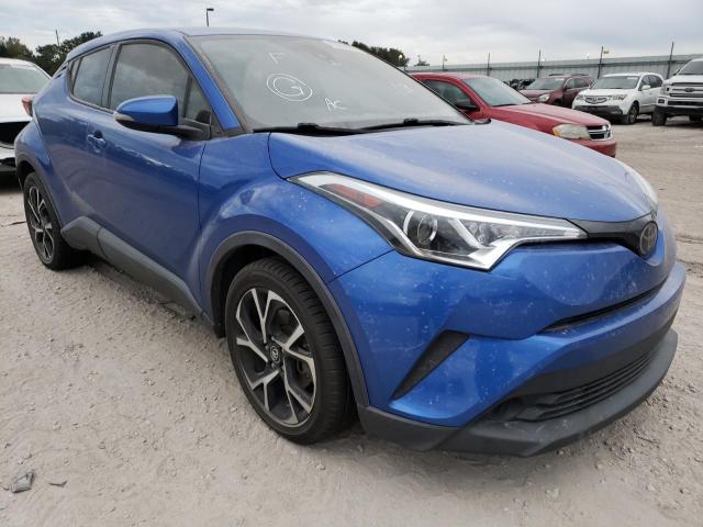 NMTKHMBX8JR039130 - 2018 TOYOTA C-HR XLE BLUE photo 1