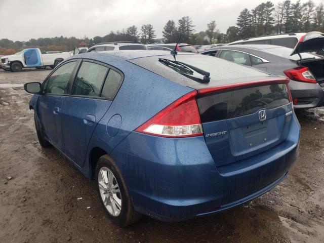 JHMZE2H54AS020342 - 2010 HONDA INSIGHT LX BLUE photo 3