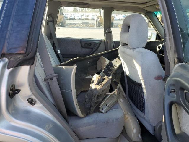 JF1SF65602H707813 - 2002 SUBARU FORESTER S SILVER photo 6