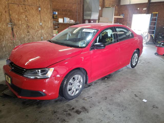 3VW2K7AJ9DM266992 - 2013 VOLKSWAGEN JETTA BASE RED photo 2