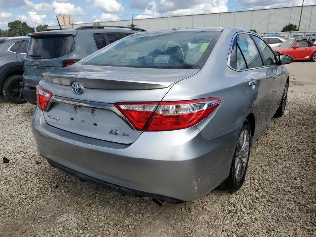 4T1BD1FK7FU168470 - 2015 TOYOTA CAMRY HYBR GRAY photo 4