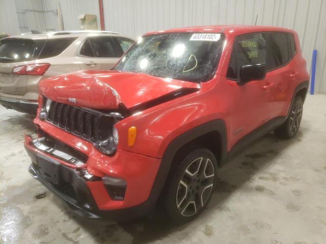 ZACNJBAB1LPM06864 - 2020 JEEP RENEGADE S Qırmızı foto 2