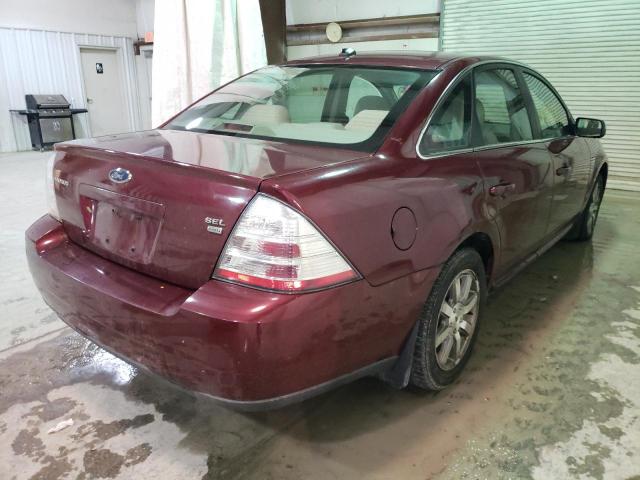 1FAHP27W28G156263 - 2008 FORD TAURUS MAROON photo 4