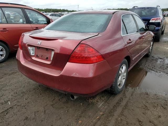 1HGCM56336A124347 - 2006 HONDA ACCORD SE RED photo 4