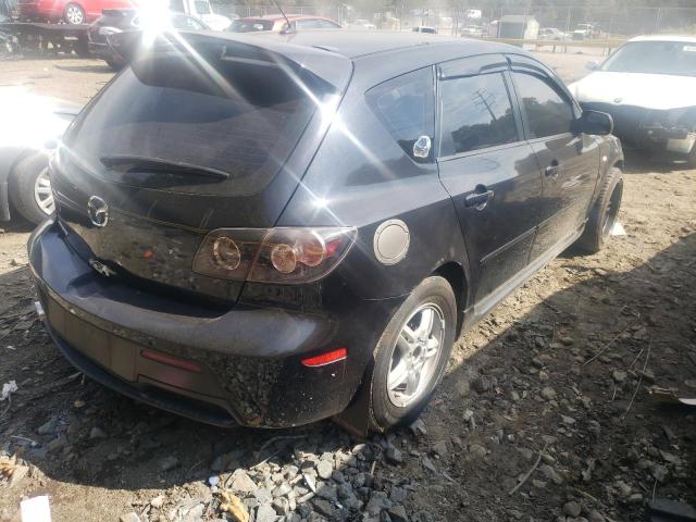 JM1BK34L481158758 - 2008 MAZDA SPEED 3 BLACK photo 4