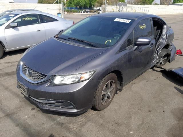 19XFB2F77FE243521 - 2015 HONDA CIVIC SE GRAY photo 2