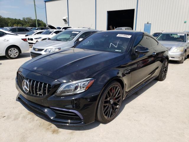 WDDWJ8HB6KF830970 - 2019 MERCEDES-BENZ C 63 AMG-S BLACK photo 2