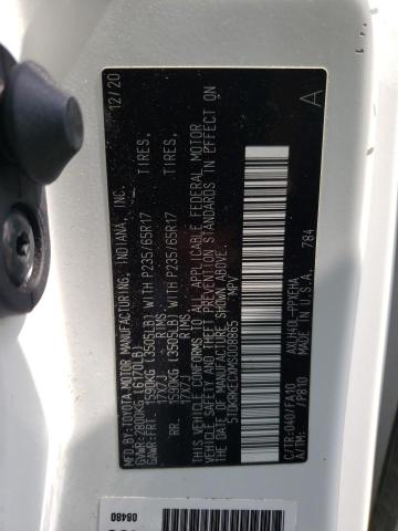 5TDKRKECXMS008865 - 2021 TOYOTA SIENNA LE WHITE photo 10