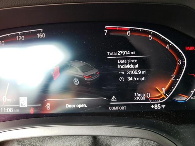 3MW5R1J07M8C17411 - 2021 BMW 330I CHARCOAL photo 9