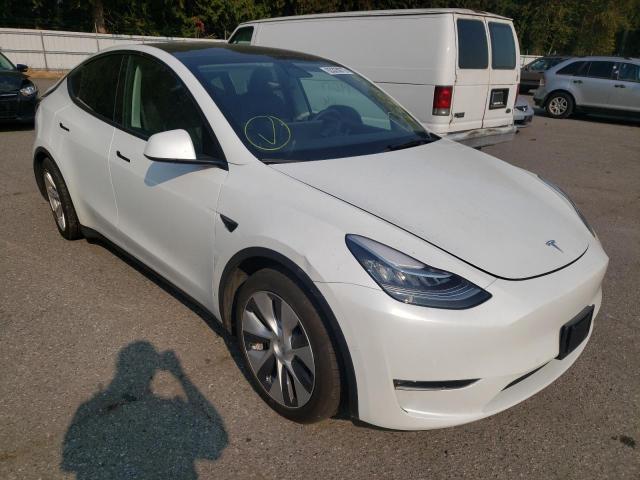 5YJYGDEE1MF217137 - 2021 TESLA MODEL Y أبيض صورة 1