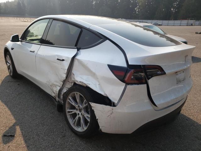 5YJYGDEE1MF217137 - 2021 TESLA MODEL Y أبيض صورة 3