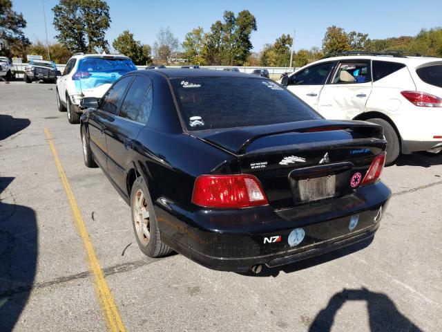 4A3AA46H32E135160 - 2002 MITSUBISHI GALANT BLACK photo 3