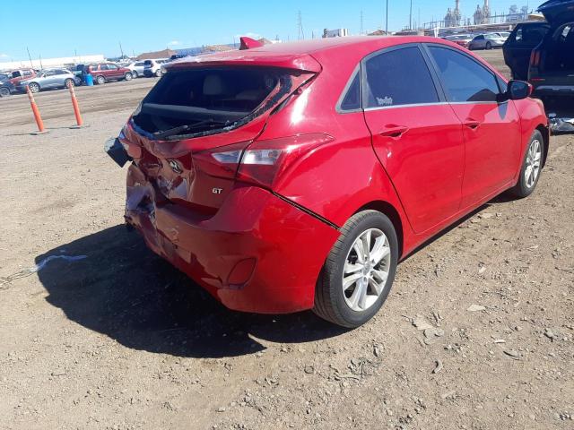 KMHD35LE2DU029846 - 2013 HYUNDAI ELANTRA GT RED photo 4