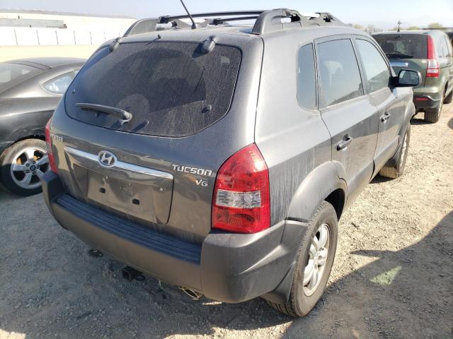 KM8JN12D07U522816 - 2007 HYUNDAI TUCSON SE CHARCOAL photo 4