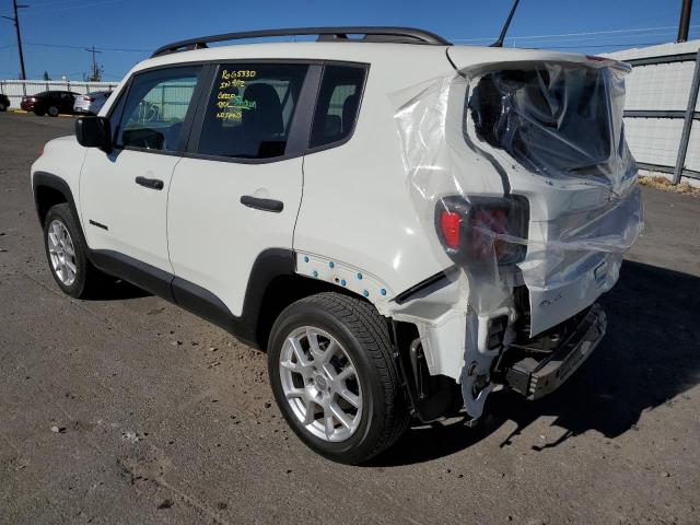 ZACNJBAB3KPK55136 - 2019 JEEP RENEGADE S WHITE photo 3