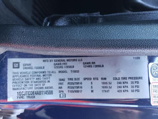 1GCJTCDE4A8114508 - 2010 CHEVROLET COLORADO L BLUE photo 10