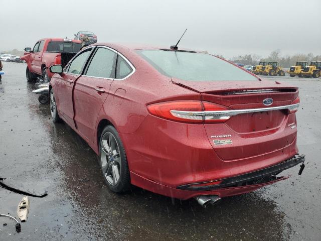 3FA6P0VP1HR188802 - 2017 FORD FUSION SPO RED photo 3