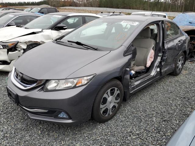 19XFB4F23DE000382 - 2013 HONDA CIVIC HYBR GRAY photo 2