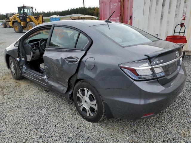 19XFB4F23DE000382 - 2013 HONDA CIVIC HYBR GRAY photo 3