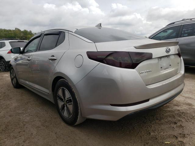 KNAGM4ADXC5022023 - 2012 KIA OPTIMA HYB SILVER photo 3