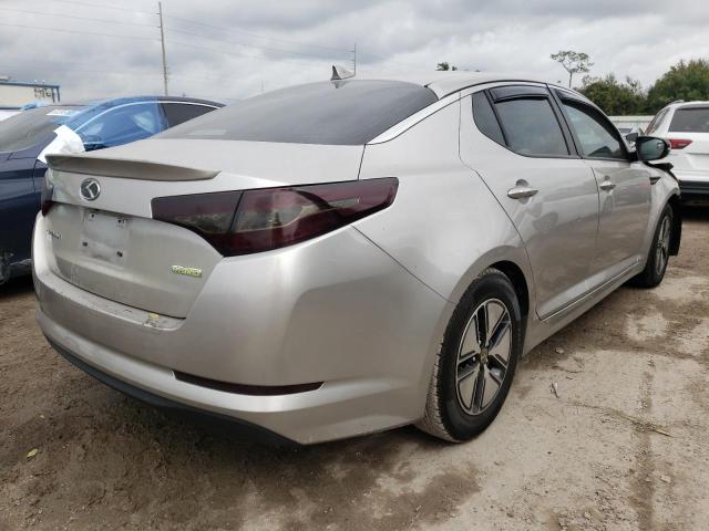 KNAGM4ADXC5022023 - 2012 KIA OPTIMA HYB SILVER photo 4