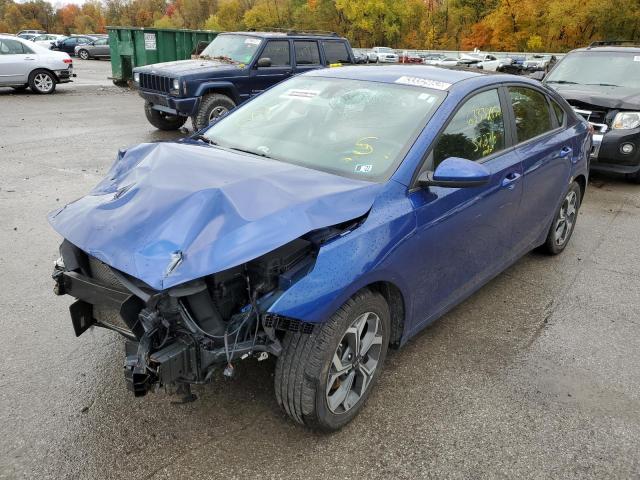 3KPF24AD6ME273146 - 2021 KIA FORTE FE BLUE photo 2