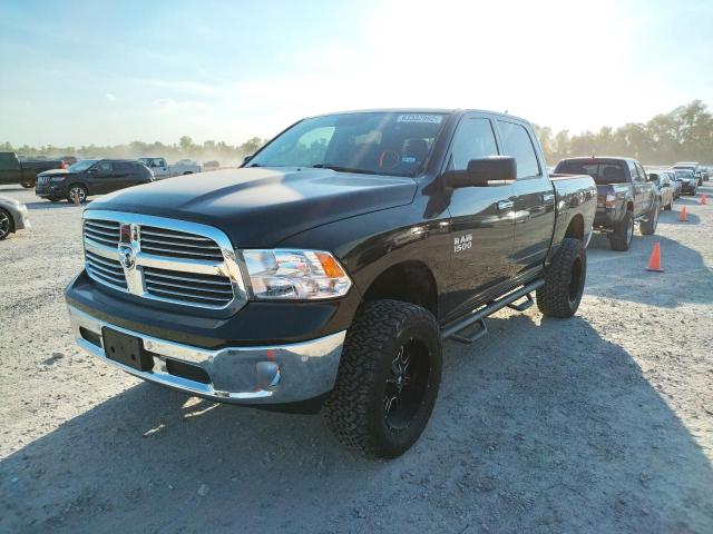 1C6RR7LT6JS298126 - 2018 RAM 1500 SLT BLACK photo 2