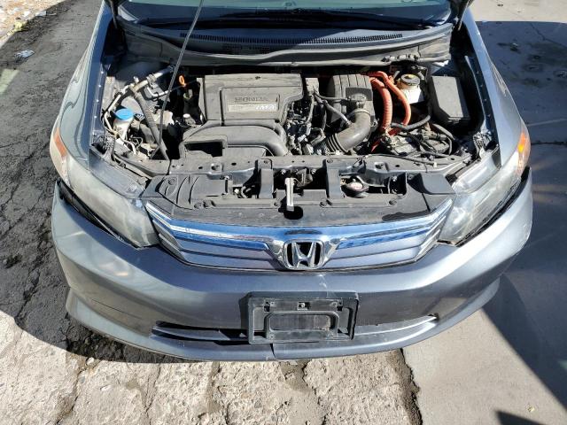 JHMFB4F22CS007589 - 2012 HONDA CIVIC HYBR GRAY photo 7