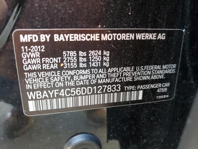 WBAYF4C56DD127833 - 2013 BMW 740 LXI BLACK photo 10