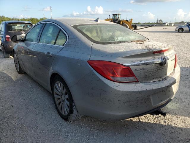 W04GS5EC6B1010323 - 2011 BUICK REGAL CXL SILVER photo 3