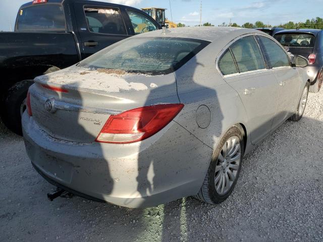 W04GS5EC6B1010323 - 2011 BUICK REGAL CXL SILVER photo 4