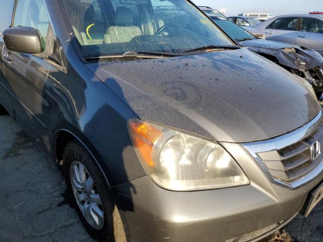 5FNRL38758B111593 - 2008 HONDA ODYSSEY EX GRAY photo 9