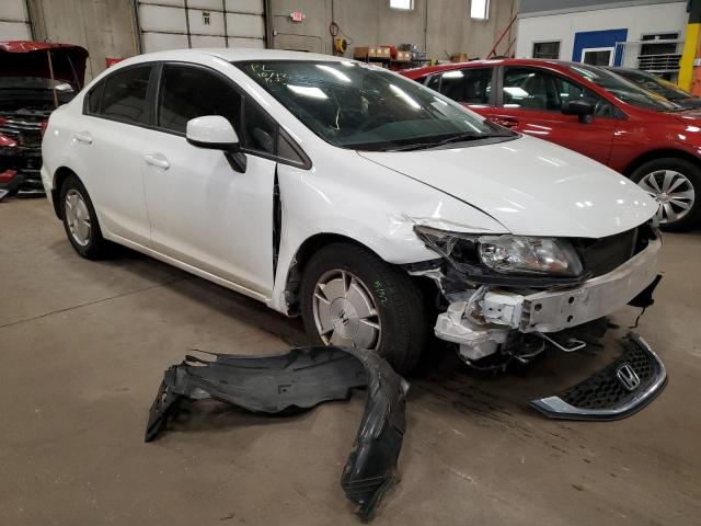 2HGFB2F61DH547955 - 2013 HONDA CIVIC HF WHITE photo 1