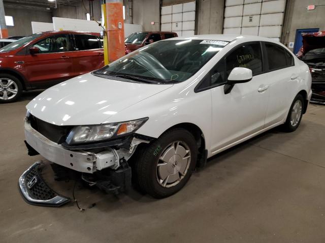 2HGFB2F61DH547955 - 2013 HONDA CIVIC HF WHITE photo 2