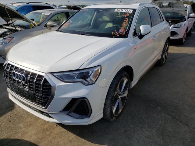 WA1EECF37L1078309 - 2020 AUDI Q3 PREMIUM WHITE photo 2