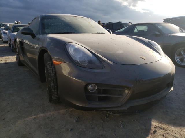 WP0AA2A80EK171389 - 2014 PORSCHE CAYMAN GRAY photo 1