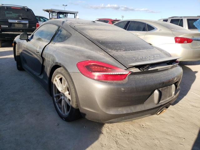 WP0AA2A80EK171389 - 2014 PORSCHE CAYMAN GRAY photo 3