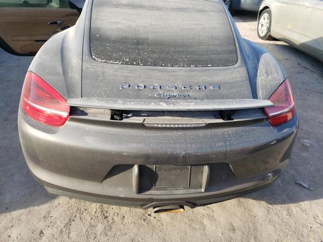 WP0AA2A80EK171389 - 2014 PORSCHE CAYMAN GRAY photo 6