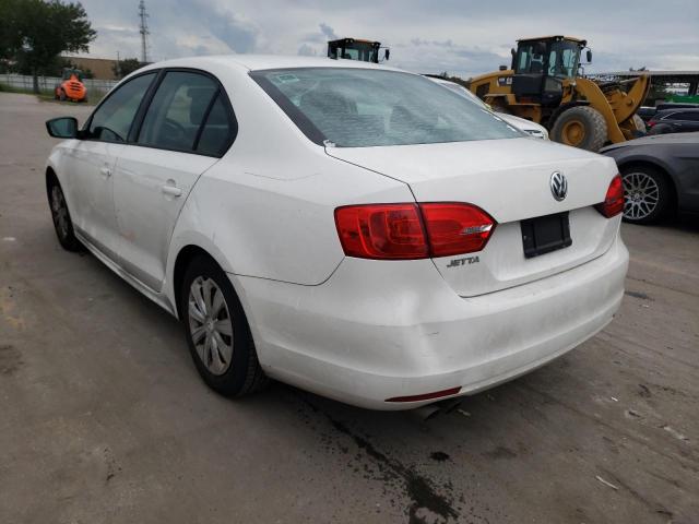 3VW2K7AJ4EM375622 - 2014 VOLKSWAGEN JETTA BASE 白色 照片 3