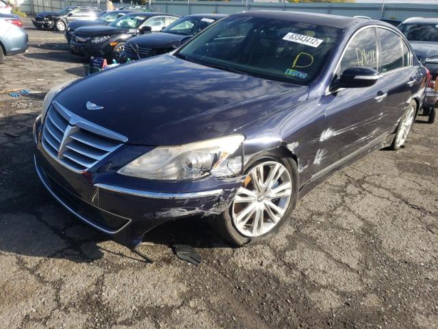 KMHGC4DF6CU170335 - 2012 HYUNDAI GENESIS 4. BLUE photo 2