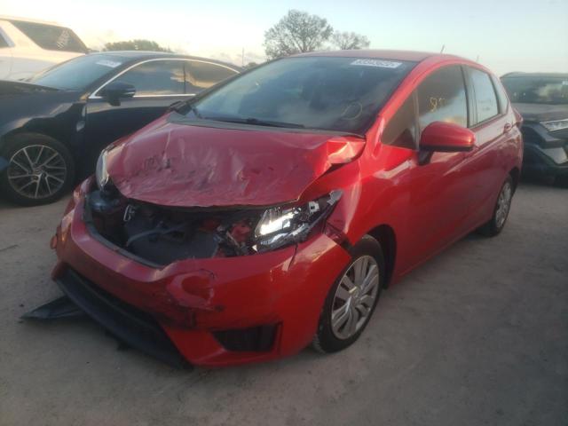 3HGGK5H58FM716447 - 2015 HONDA FIT LX RED photo 2