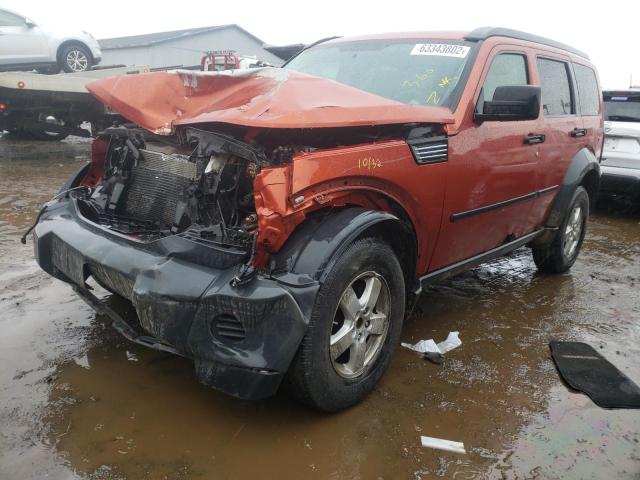 1D8GU28K17W555438 - 2007 DODGE NITRO SXT ORANGE photo 2